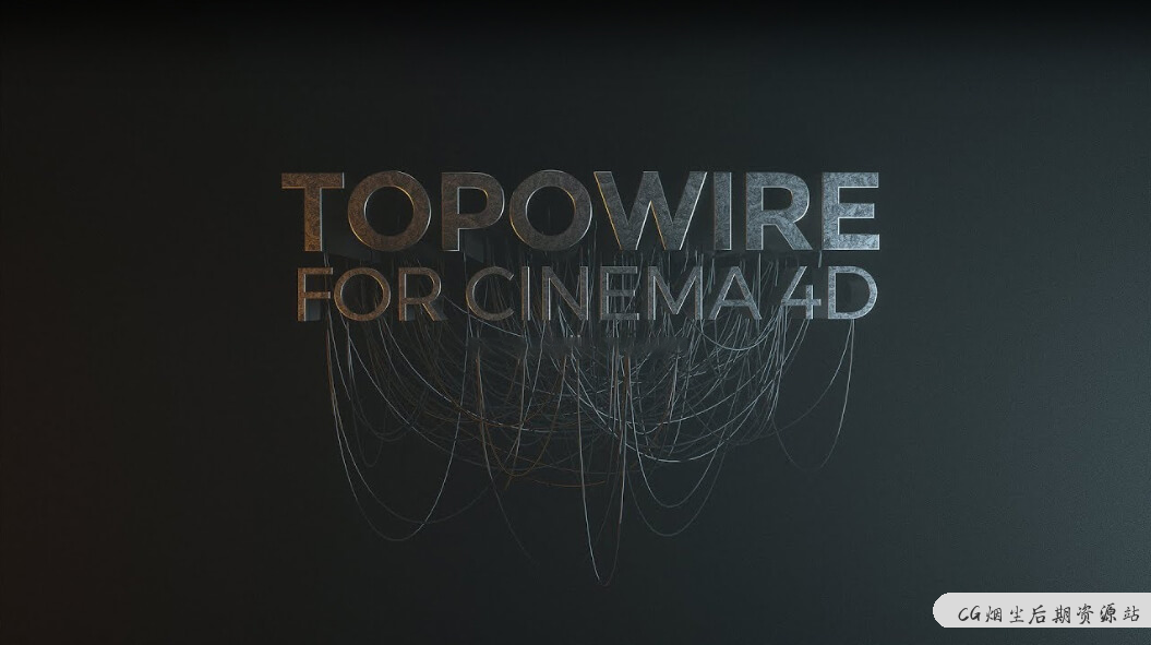 【C4D插件】C4D电线绳缆创建插件 Topowire 1.0 R14-R19