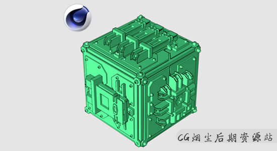 C4D插件-物体表面生成多边形城市建筑预设 Poly Greeble V1.3 Win/Mac