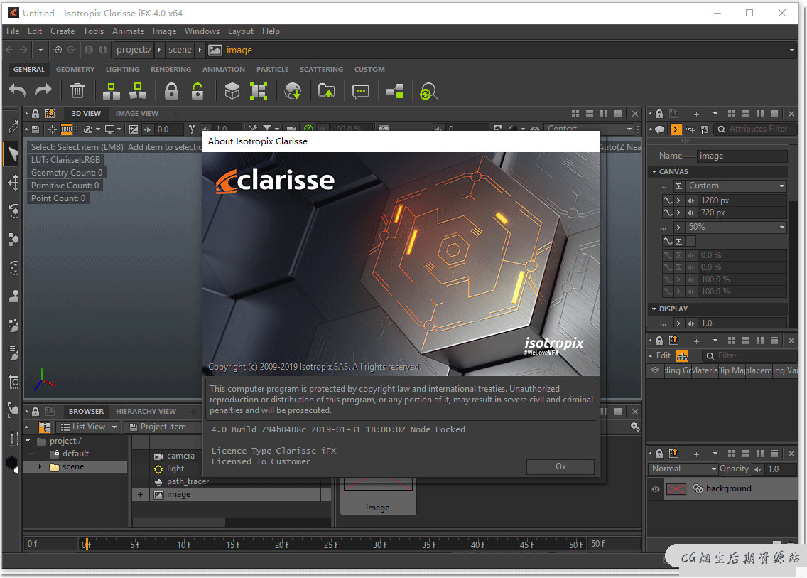 Isotropix Clarisse iFX 4.0 SP8 大型三维场景渲染软件