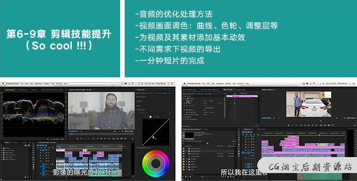 【Premiere教程】90节Pr短视频剪辑Vlog中文字幕系统教程