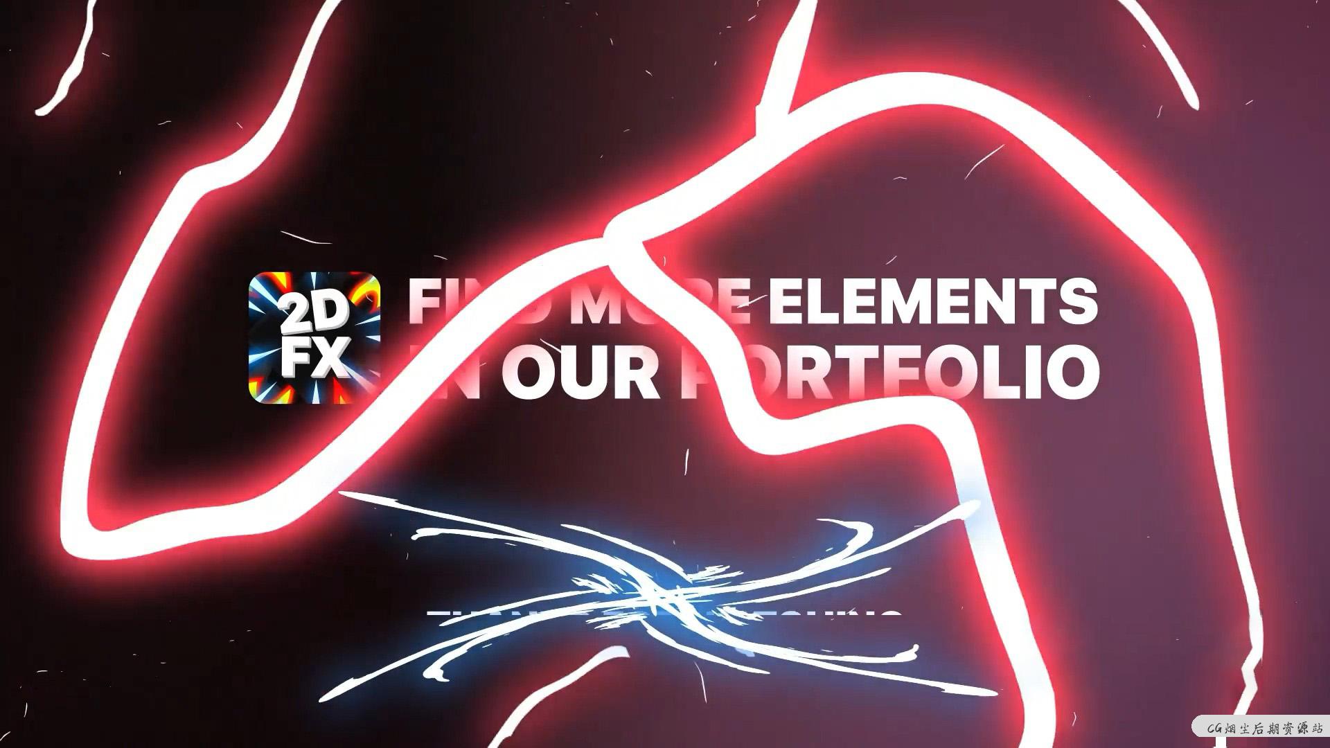 fcpx插件 卡通手绘风格闪电能量爆炸效果特效含标题转场 Energy And Titles