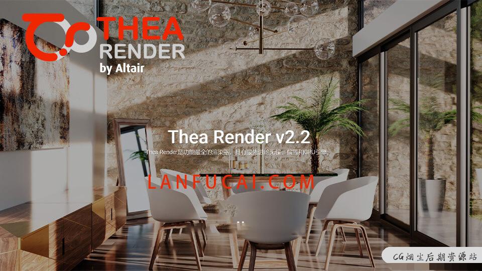 TheaRender For C4D v2.2.483.1875 C4D实时物理GPU渲染器插件