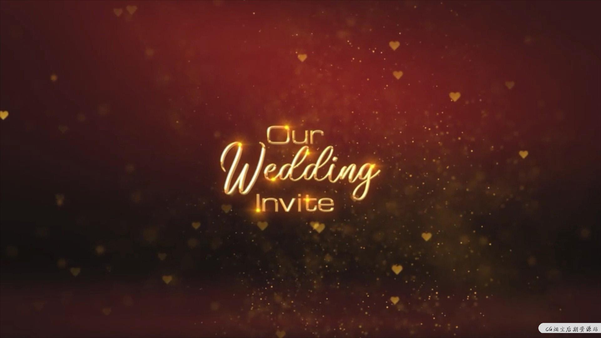 fcpx插件 婚礼开场人名婚期介绍片头 Wedding Invitation Titles
