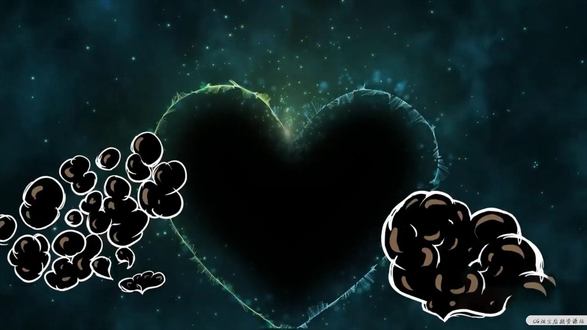 fcpx插件 10组可爱卡通爱心桃心动画素材 Cartoon Love Elements