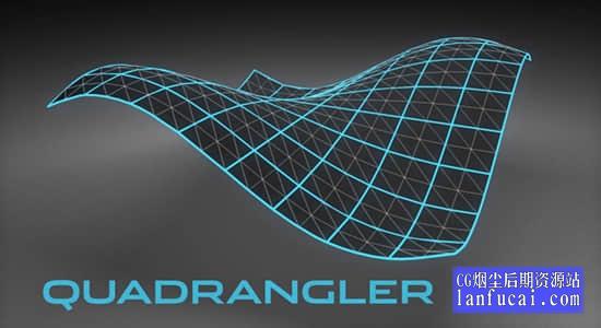 C4D插件-多边形布线优化工具 C4DPlugin Quadrangler v1.0后期屋