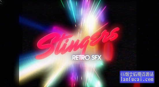复古视觉VCR广播磁带录音机VHS音效包 Retro Stingers SFX