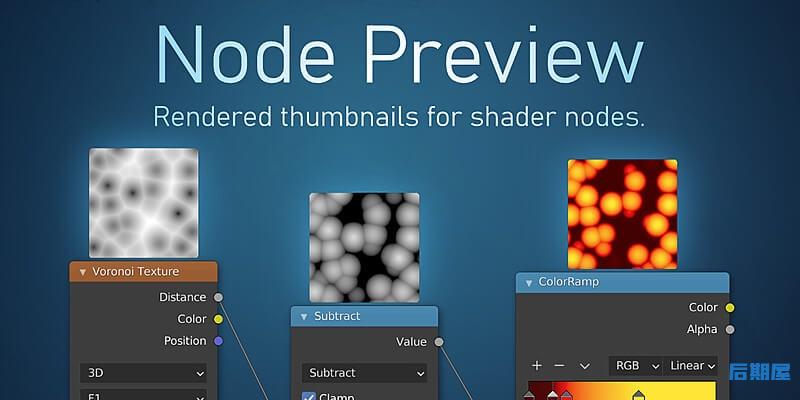 Blender插件-Node Preview v1.6 节点预览缩略图可视化工具