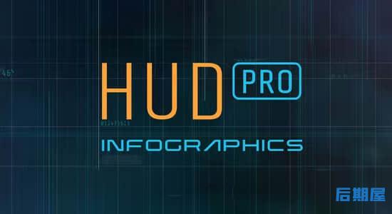 AE模板-未来数字科技感HUD元素动画 HUD Pro Infographics