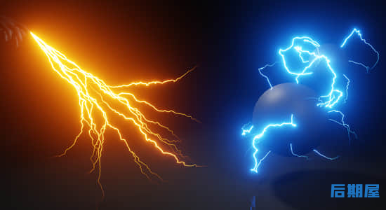 Blender插件-逼真闪电特效生成器 Lightning Bolts Generator V3.2