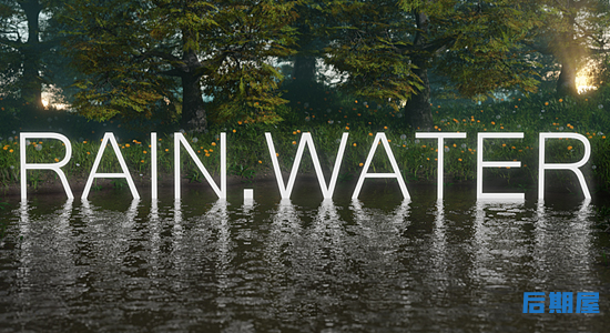 Blender插件-真实下雨水滴涟漪动画效果 Rain.Water v2.1