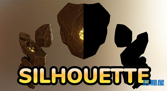 Blender插件 模型多角度剪影生成Silhouette v2.0