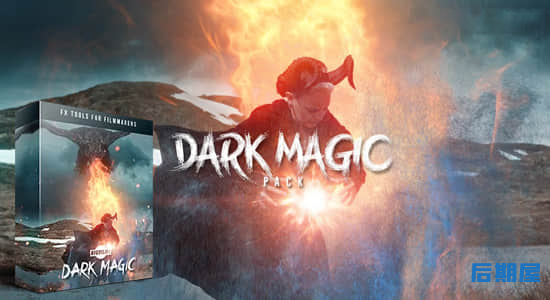 227个黑暗魔法科幻能量冲击碰撞恶龙火焰法术打斗传送门烟雾4K视频素材 Dark Magic Pack