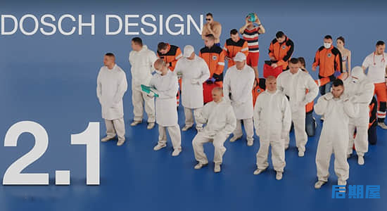Blender预设 25个低多边形三维人物模型Dosch Lo-Poly People Vol. 2: Kpack 1