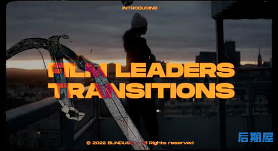 4K视频素材 40个老电影胶片刮痕污渍过渡动画Film Leaders Transitions