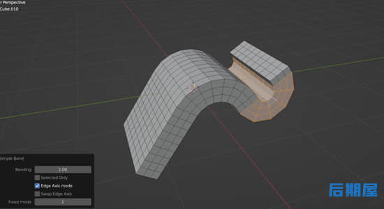 Blender插件 模型弯曲细分网格效果器Simple Bend v2.1.7