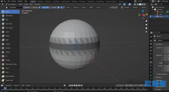 Blender插件 雕刻模式选区隐藏Selection To Mask