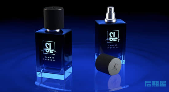 C4D教程 三维产品香水玻璃瓶建模材质渲染Create a Perfume Bottle in Cinema 4D