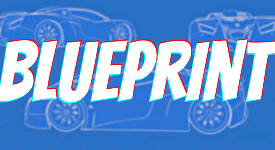 Blender插件 蓝图线框设计图渲染Blueprint Maker V1.0.0