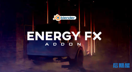 Blender插件 酷炫能量冲击波光线特效元素Energy FX
