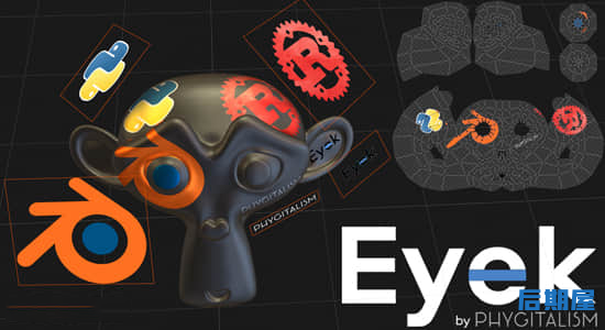Blender插件 多贴图投射UV工具Eyek v0.2.7