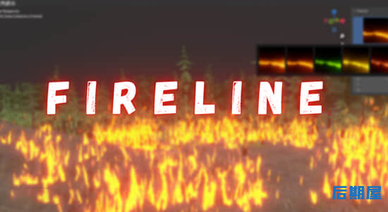 Blender插件 快速轻松生成火焰特效Fire Line V1.0