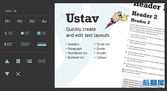 AE脚本-快速创建编辑文本字符段落排版布局设计 Ustav V1.0.1 Win/Mac+使用教程