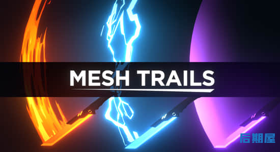 Blender插件 二维动画卡通光效路径拖尾Mesh Trails V1.3.3 + 预设包