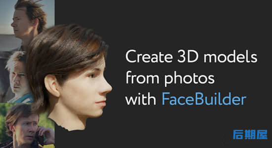 Blender插件 从图片制作面部头部3D建模KeenTools FaceBuilder v2022.2