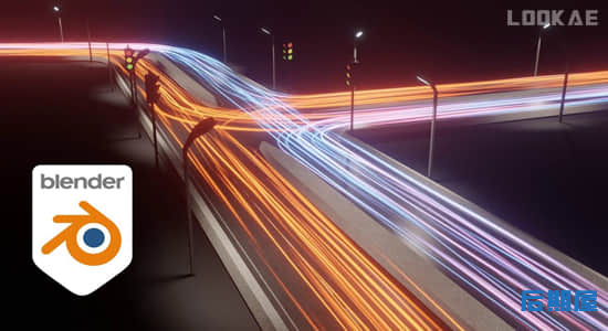 Blender插件 光线拖尾轨迹发生器Light Trails Generator V1.1