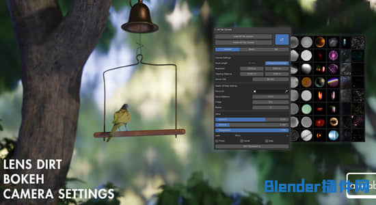 自定义摄像机虚焦景深Blender插件 Alt Tab Camera V1.2.0