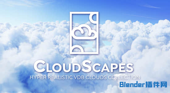 211种真实白云云朵VDB模型Blender预设 CloudScapes