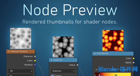 节点缩略图可视化预览Blender插件 Node Preview V1.15