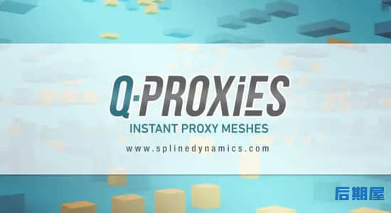 场景模型代理优化3DS MAX插件 Q-Proxies v1.20