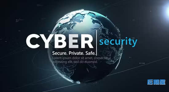 AE模板-科技感信息数据安全创意展示动画 Cyber Security