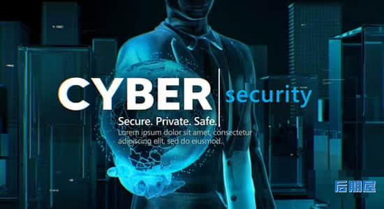 AE模板-未来科技感网络安全展示介绍开场动画 Cyber Security Opener 2