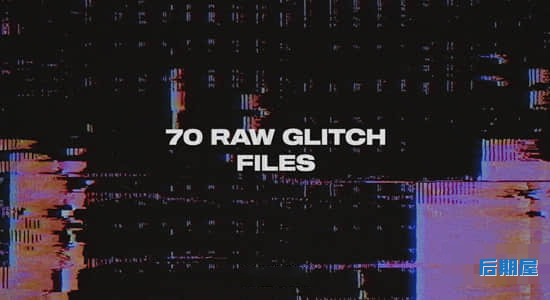 视频素材-70个故障干扰损坏刮痕视觉动画 Raw Ultimate Glitches