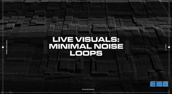 视频素材视频素材-44个信号噪波干扰损坏视觉特效动画 Minimal Noise Loops