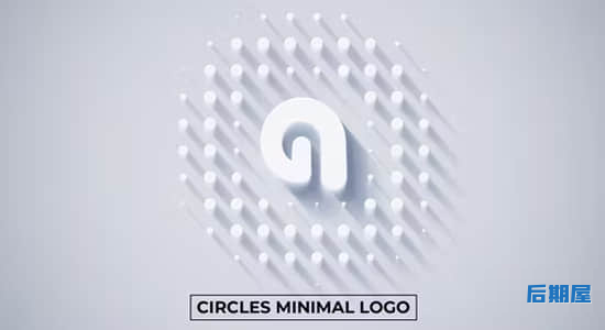 AE模板-12组简洁明亮迷你LOGO标志片头动画 Circles Minimal Logo Reveal