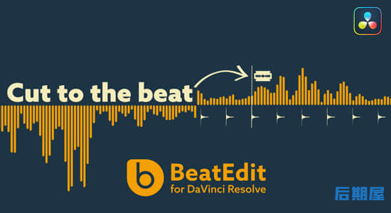 达芬奇插件-音乐鼓点自动节拍打点标记动画 BeatEdit V1.2.001 Win/Mac+使用教程