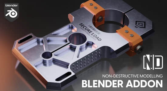 非破坏性硬面建模增强Blender插件 ND – Non-Destructive Modelling V1.43.0