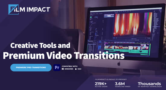 87个PR特效转场插件合集包 FilmImpact Premium Video Effects V25.0.6 CE Win