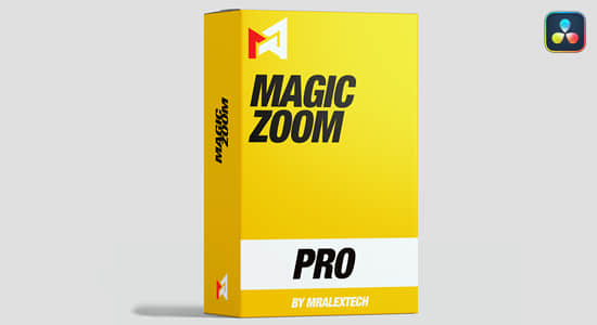 达芬奇插件-高级魔法多功能缩放工具+65个预设 MagicZoomPro – Full Pack