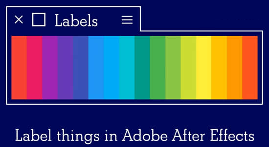 图层关键帧项目面板标签颜色批量管理工具AE脚本 Labels V4.0.2