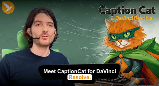 达芬奇插件-视频对白字幕动画 Caption Cat V1.0.000 for DaVinci Resolve