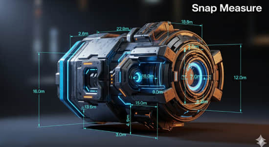 Blender插件-吸附式尺寸测量工具 Snap Measure v2.4.6